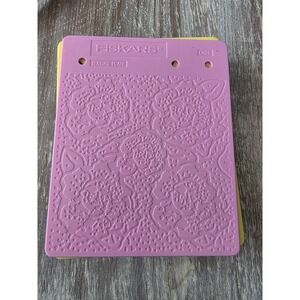 Lot of (18) Fiskars Texture Plates DOUBLE SIDED